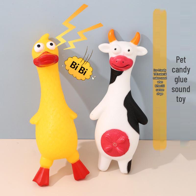 Jucărie durabilă din vinil pentru dentiția puilor, cu sunet, pentru câini
