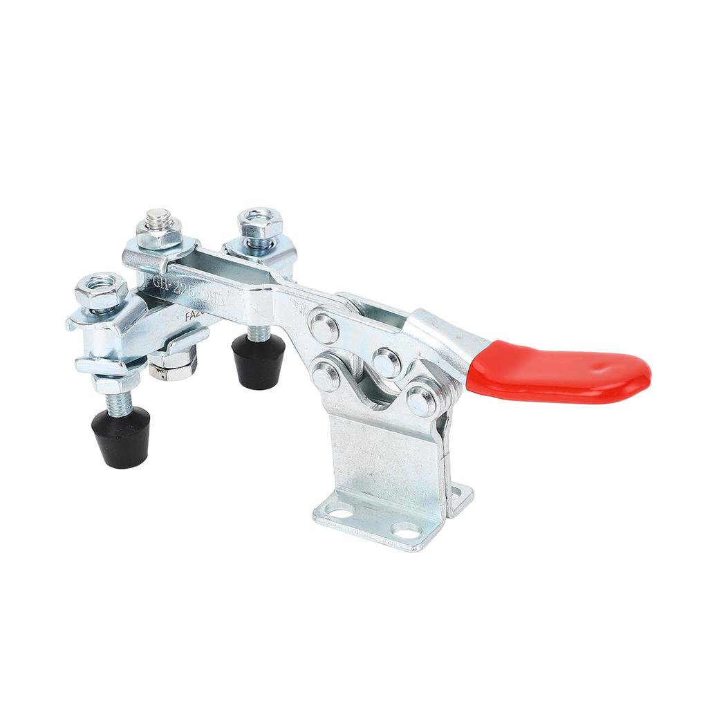 Horizontal Clamp Dual Head Quick Release Iron 500lb Holding Capacity Toggle Clamp