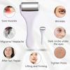 Facial Ice Roller Massage Tool Skin Lift Tighten Pain Relief Reduced Puffiness Face Eye Skin Care Product Stainless Steel Roller
