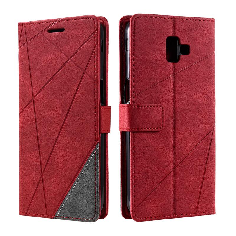 For Samsung J4 J6 Plus Case Flip Magnetic Leather Cover For Samsung Galaxy J3 J5 J7 J8 2018 2017 Prime Wallet Stand Phone Cases
