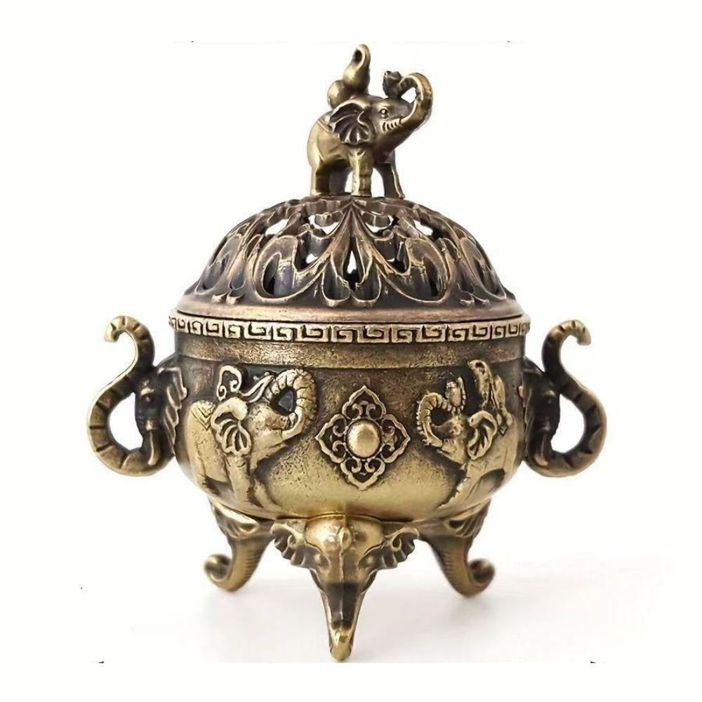 Alloy Incense Burner Animal Foot Plate Three Legged Stove  Tea Ceremony Home Decoration
