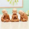 Resin Cute little monk statue Modern art sculpture Chinese Buddha statue Home living room, room decoration characteristic crafts
