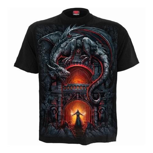 Spiral Direct Unisex Adult DragonÂ´s Lair Back Print T-Shirt