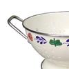 Metal Colander Fruit Bowl with Drainage Decorative Smooth Handles Strainer Basket for Spaghetti