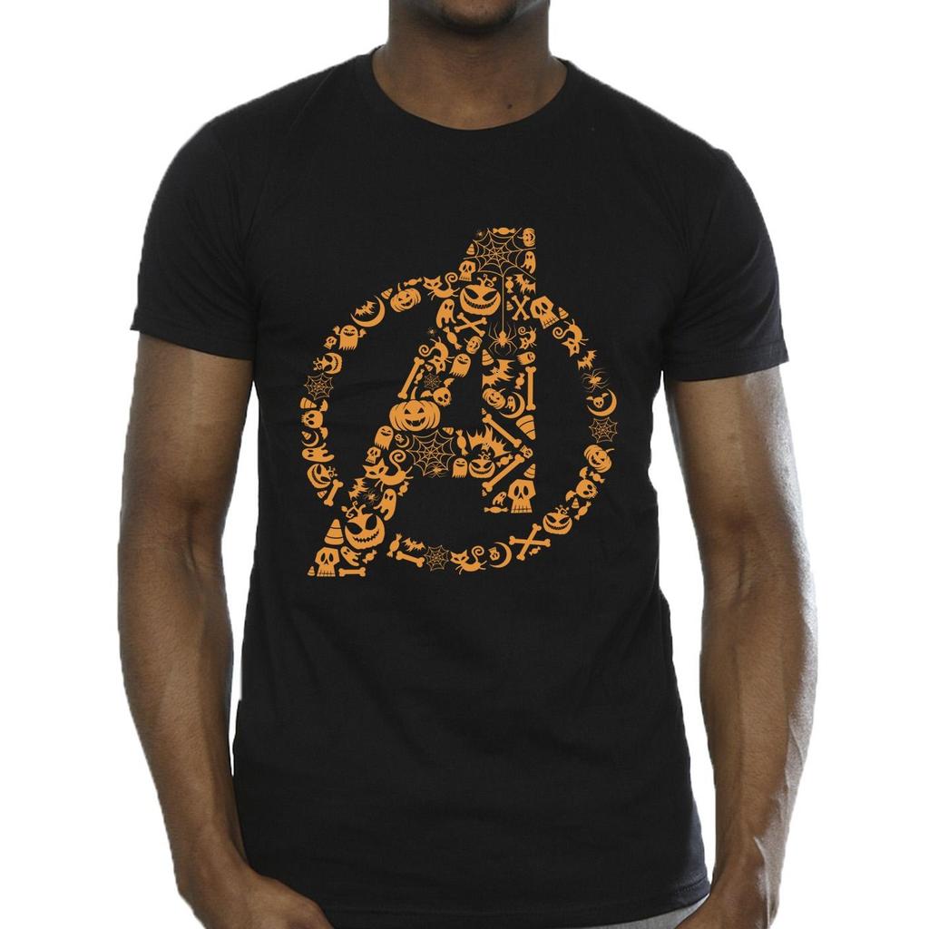 Marvel Mens Avengers Halloween Logo T-Shirt