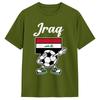 Harajuku TShirt Summer Iraq Flag Iraqi Soccer Fashion TShirts Pure Cotton Tshirt for Unisexs Aesthetic Short Sleeve Top Tees