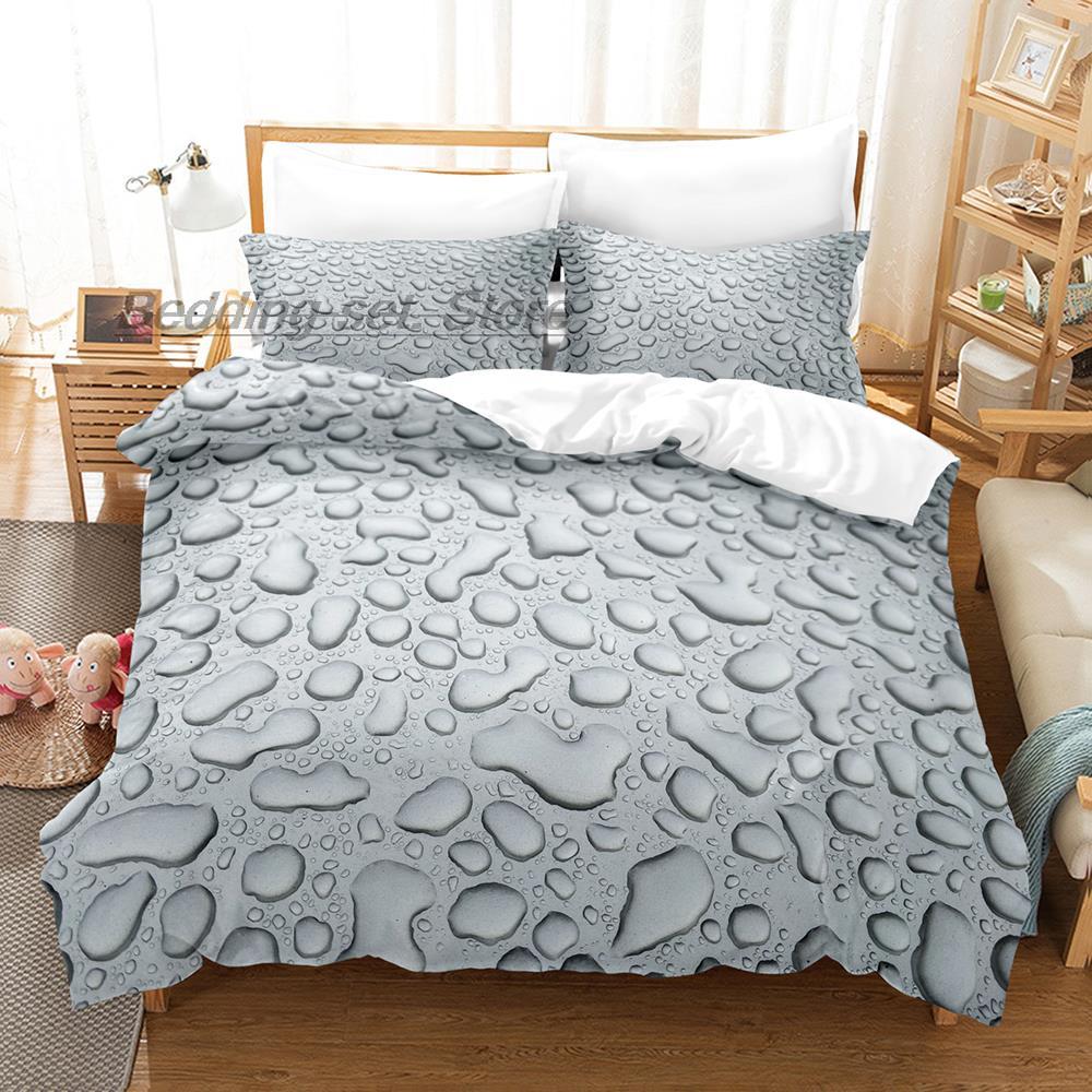 Raindrop Bedding Set Single Twin Full Queen King Size Bed Set Aldult Kid Bedroom Duvetcover Sets 3D Print Dew Water Of Life
