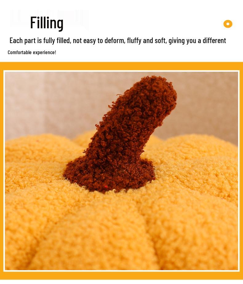 Cute Irregular Pumpkin Pillow: Plush Halloween Decoration for Sofa, Bedroom, or Bay Window