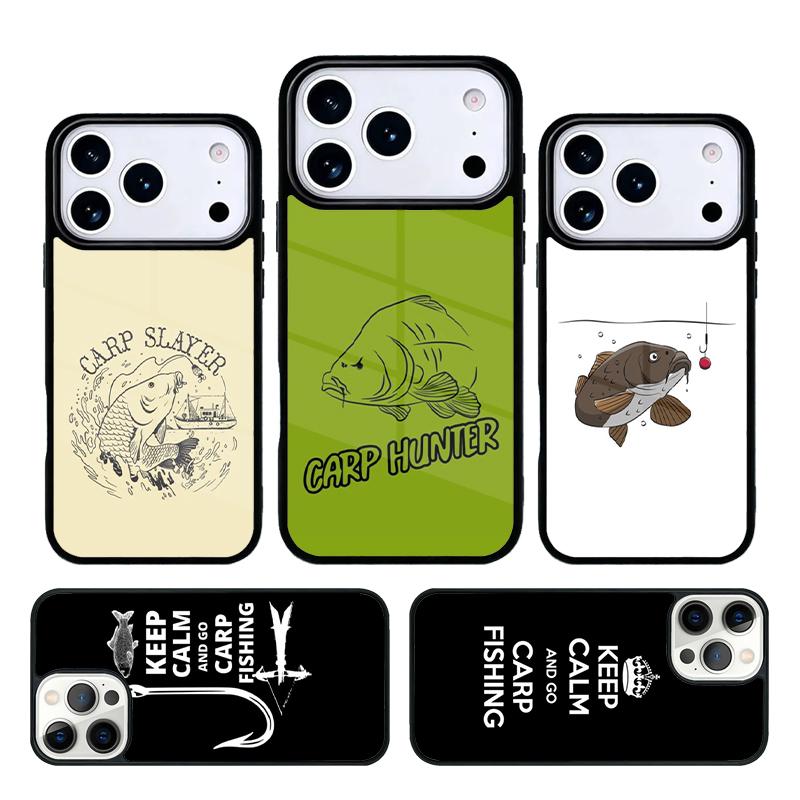 Carp Fishing Quotes Phone Case Cover for IPhone 11 12 13 14 15 16e 17 Pro Max Coque for IPhone 17 Air