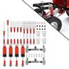PEWETE RC Car Spare Parts Link Rod Seat Shock Absorber for 1:16 WPL C14, C24, C24-1, B14, B24FY Hobby Modification Accessories - Red