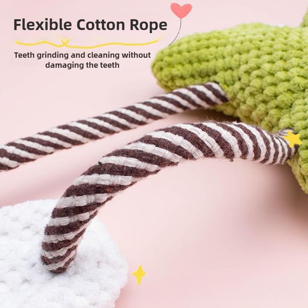 Plush Dog Toy With Rustling And Squeaking Sounds— And Chew-resistant -shaped, An Interactive Teething Toy To Boredom.