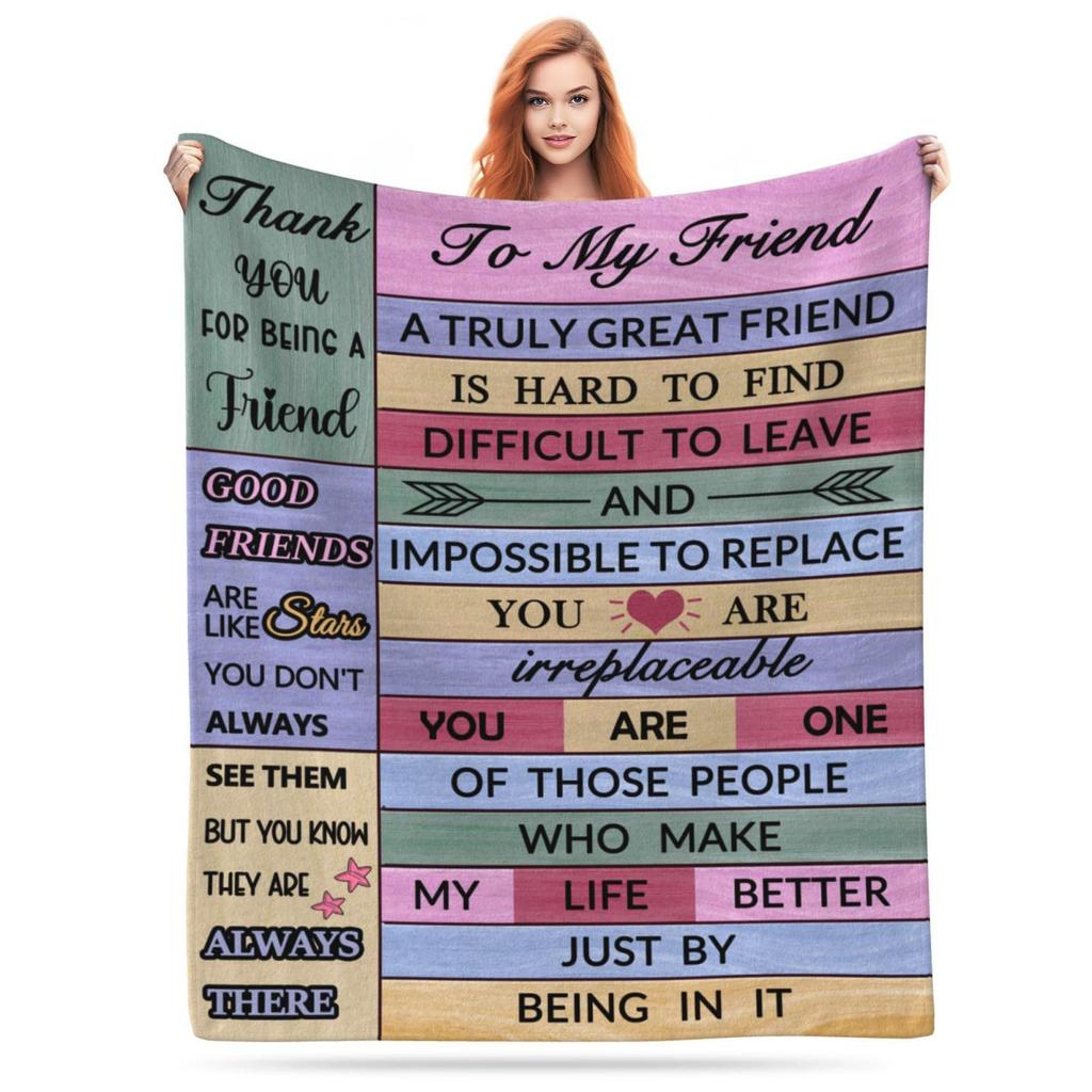 Friend Blanket Flannel Digital Print Blanket Lunch Break Blanket Birthday Christmas Gift