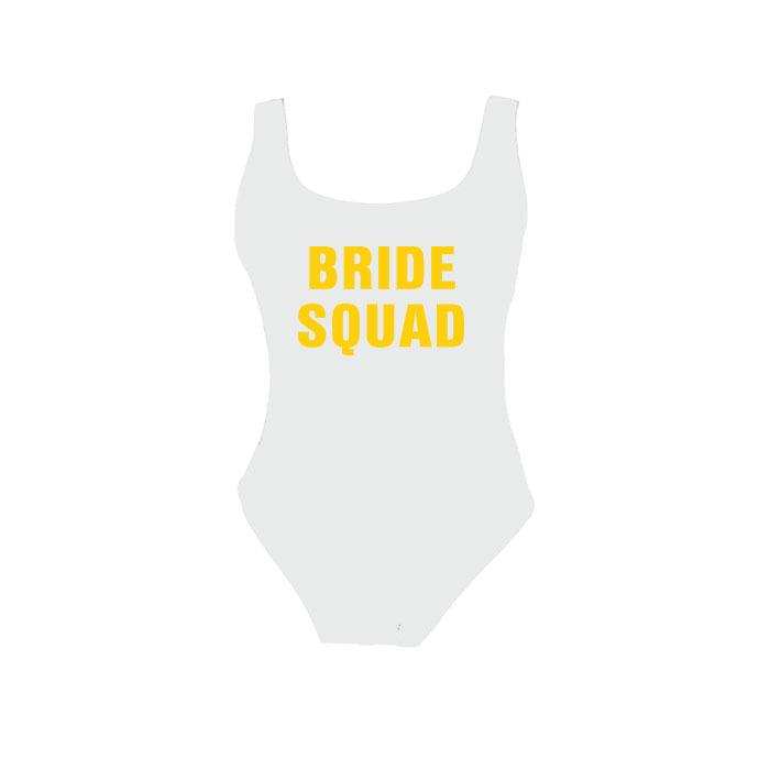 BRIDE SQUAD One-Piece Sexy Slimming Bikini Swimsuit