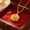 Sunflower Gold Pendant, Mother's Day Daily Fashion, Elegant and Bright Noble Chain, Vintage Style Versatile Collarbone Chain