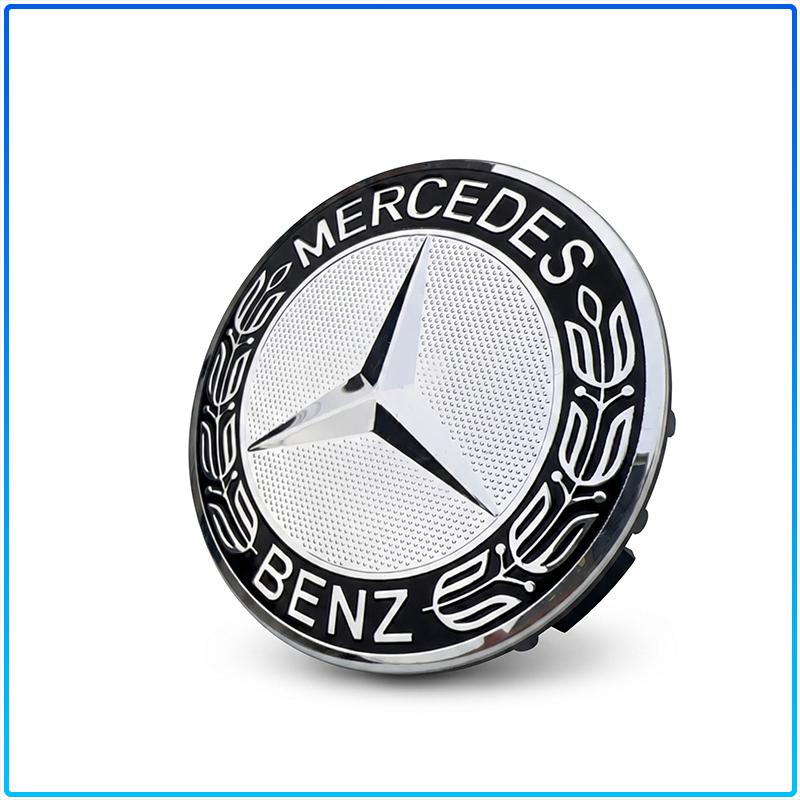 4 Stück 75MM Auto-Emblem Radnabenkappe Abdeckungen Auto-Felgenabdeckung für Mercedes benz AMG W204 W203 W212 W211 W124 W210 GLC GLE E CLA GLA W205