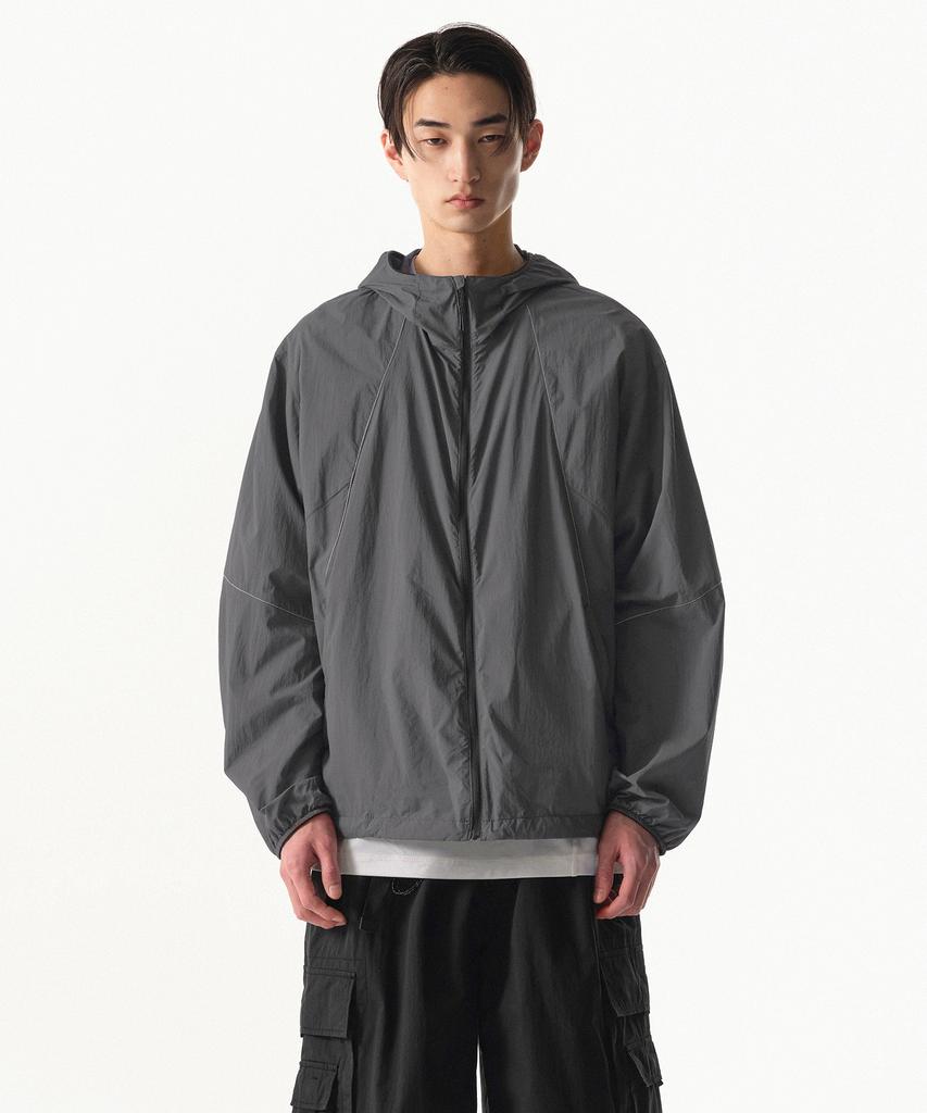 Musinsa Standard [City Leisure] Lightweight Stitch Windbreaker Jacket [Grey]