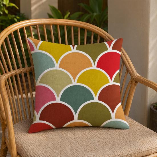 Geometric Print Pillowcase, Breathable All-Season Pillow Cover, Moisture Absorbing Decorative Sofa Cushion Cover,Soft Decorative Cushion Case for Sofa