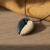 Collier Pendentif Hibou Porte-Bonheur Fait Main Motif Animal Durable Bijoux de Couple pour Cadeau de Noël Nouvel An