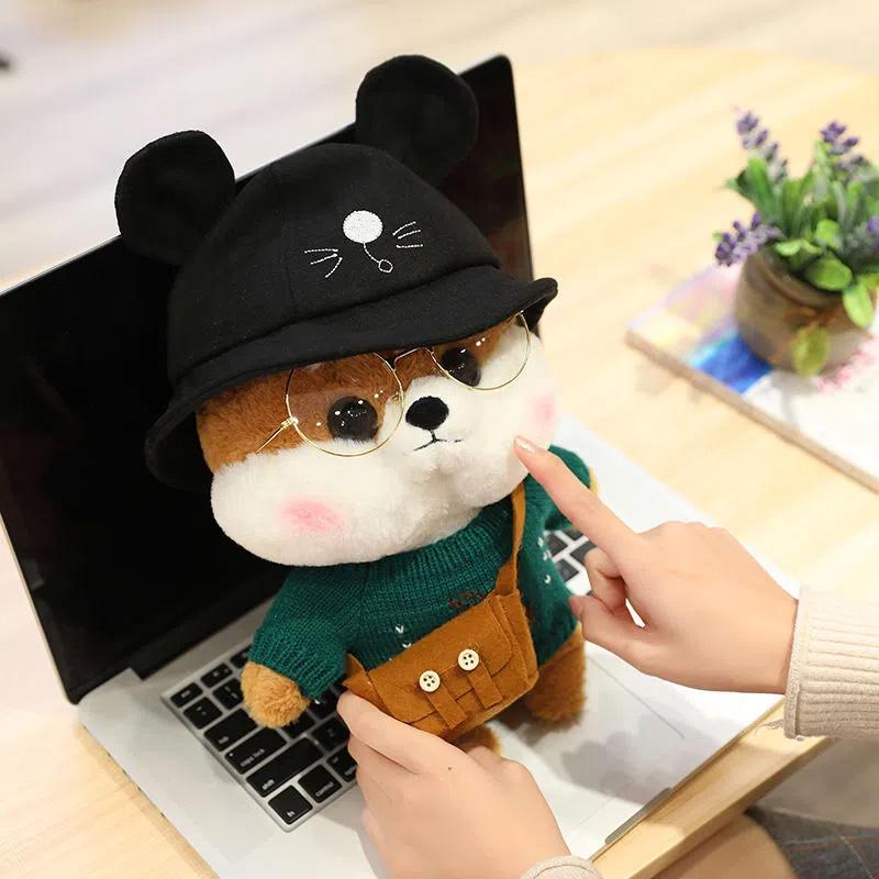 Net Red Shiba Inu Doll Husky Plush Comfortable Toy Puppy Doll Pillow Cute Ragdoll Girl Birthday Gift