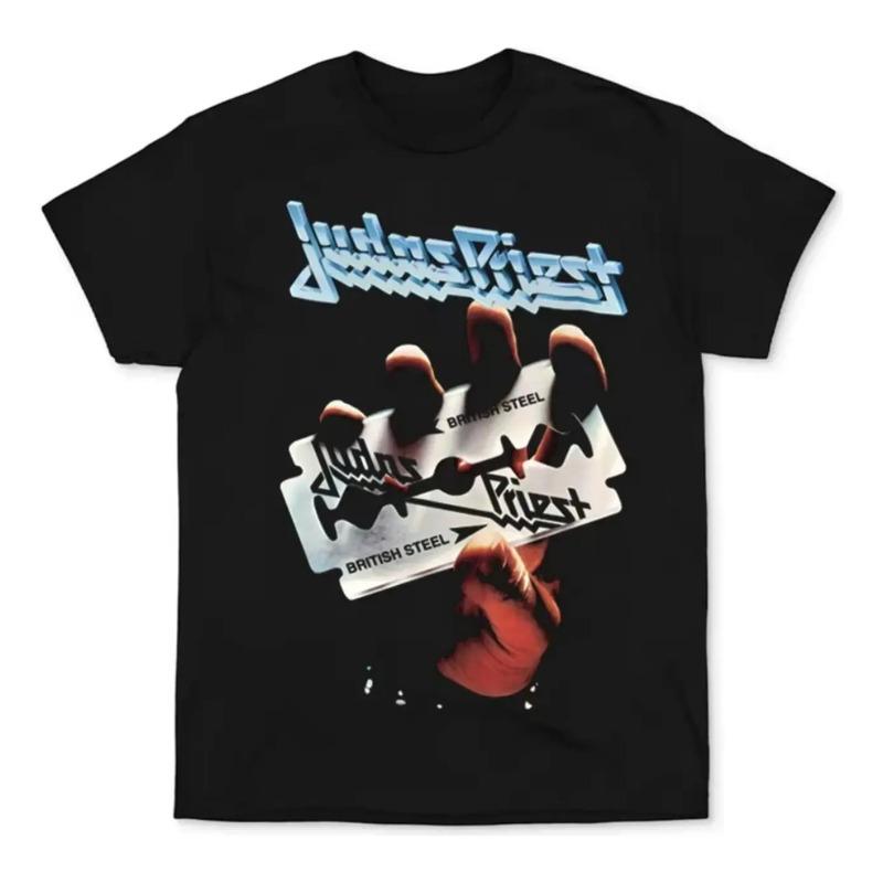Camiseta De Manga Corta De Judas Priest Band European Americ S