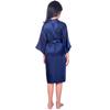 Horu Shi Summer V-neck Mid-length Girl's Casual Thin Cardigan Bathrobe