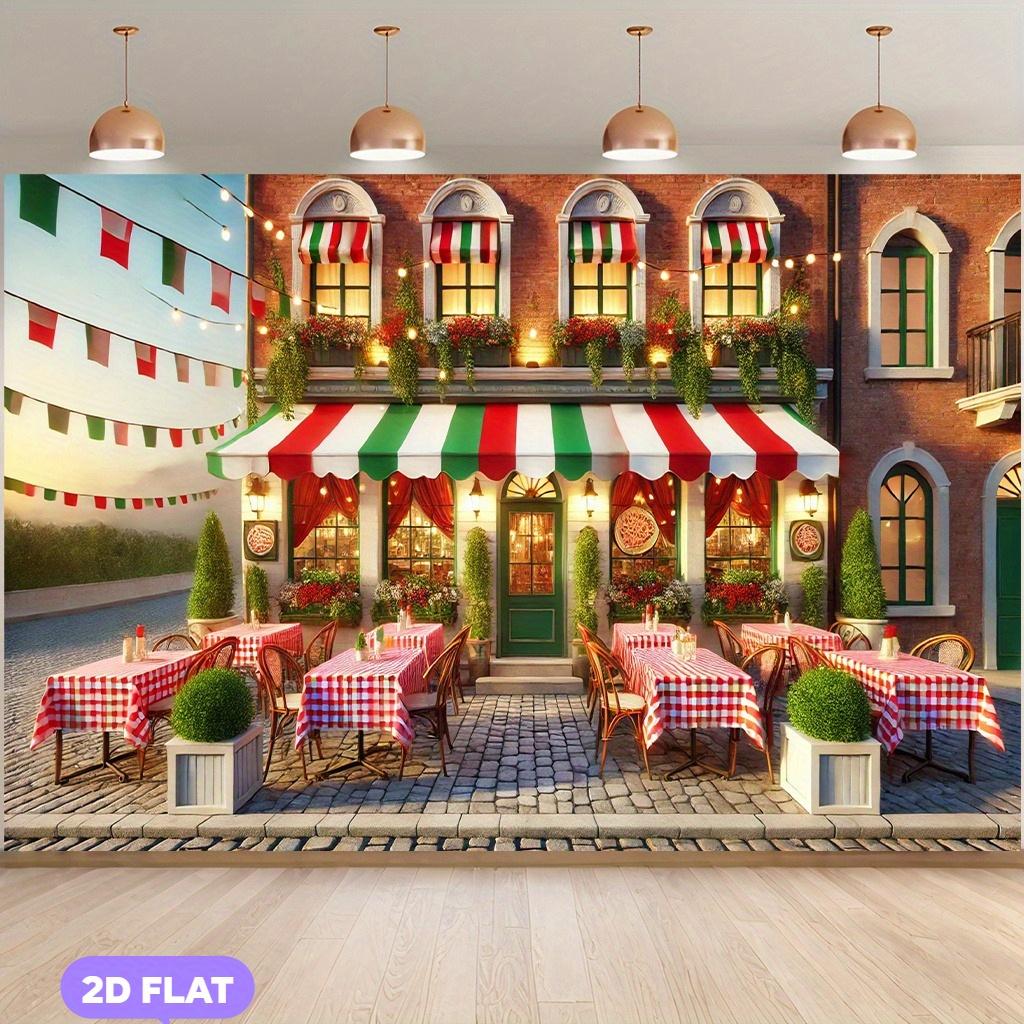 Italienisches Pizzarestaurant Geschäft Straßenbild Veranstaltung Promotion Festival Design Anpassbar Großformatiges Poster Restaurantdekoration