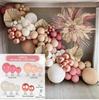 Vintage Sand Platinum Balloon Chain Birthday Party Balloon Set Holiday Arrangement Sequin Balloon Decorative Back