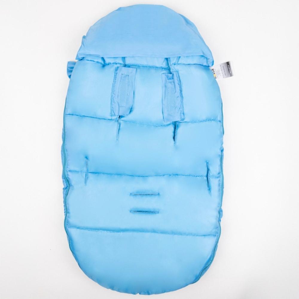 Sleeping bag for stroller gondoli seat for sled winter autumn warm soft blue