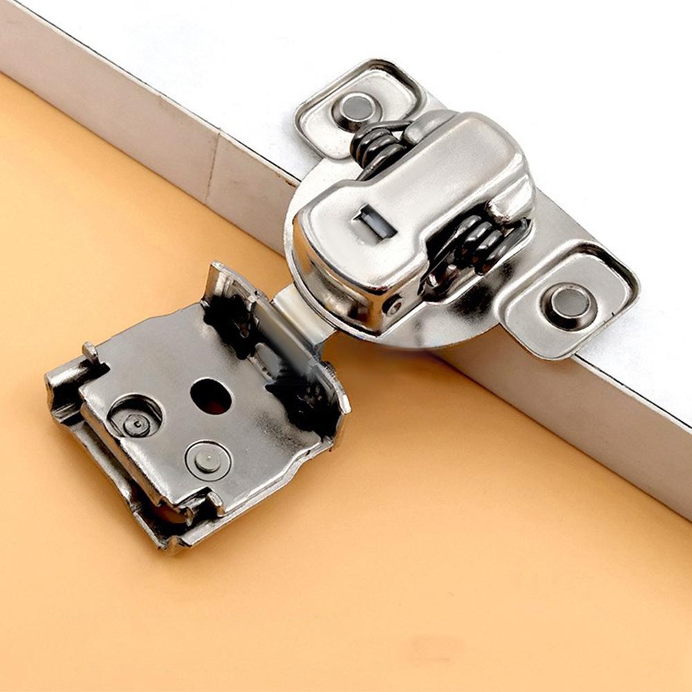 2Pcs Soft Closing Cabinet Hinge Overlay Self Slow Close Door Hinges for Kitchen Cabinets Face Frame Concealed Hinges Door Damper
