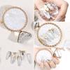 1Pc Big Diamond Nail Art Display Stand Nail Design Photo Props Manicure Tool Round Heart Shape Gold Silver