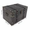 Large Decorative Treasure Chest Grey Wooden Jewelry Box Wooden Storage Box  Home Bedroom Decor
