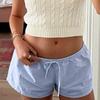 Cool Breathable Color Block Textured Design Elastic Waist Swim Shorts