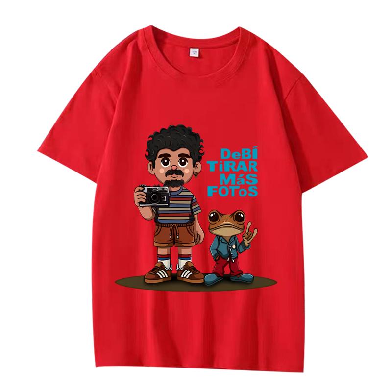 

Bad Bunny Dtmf Cartoon T Shirt Men Women Oversized 100% Cotton Hot Sale Short Sleeve Summer Print Unisex Cotton Tops S