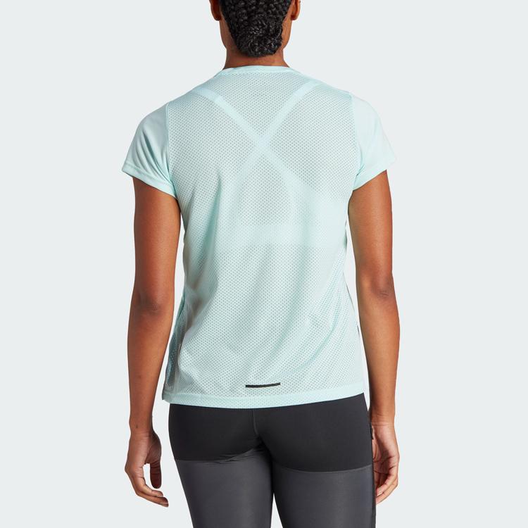 Adidas Agravic Trail Running Tee With Logo Print Women Tops Light-Green HZ6260