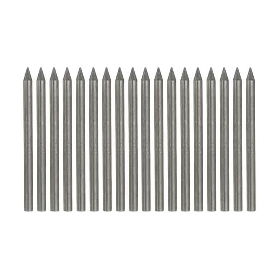 PATIKIL 18 Pcs 5.6mm 8B Carpenter Pencils Refills, Break-Resistant Solid Dry Leads for Drafting, Construction, and Art, Black