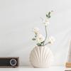Ceramic Vase for Flower Arrangements - Desktop Shell Ornament Decor