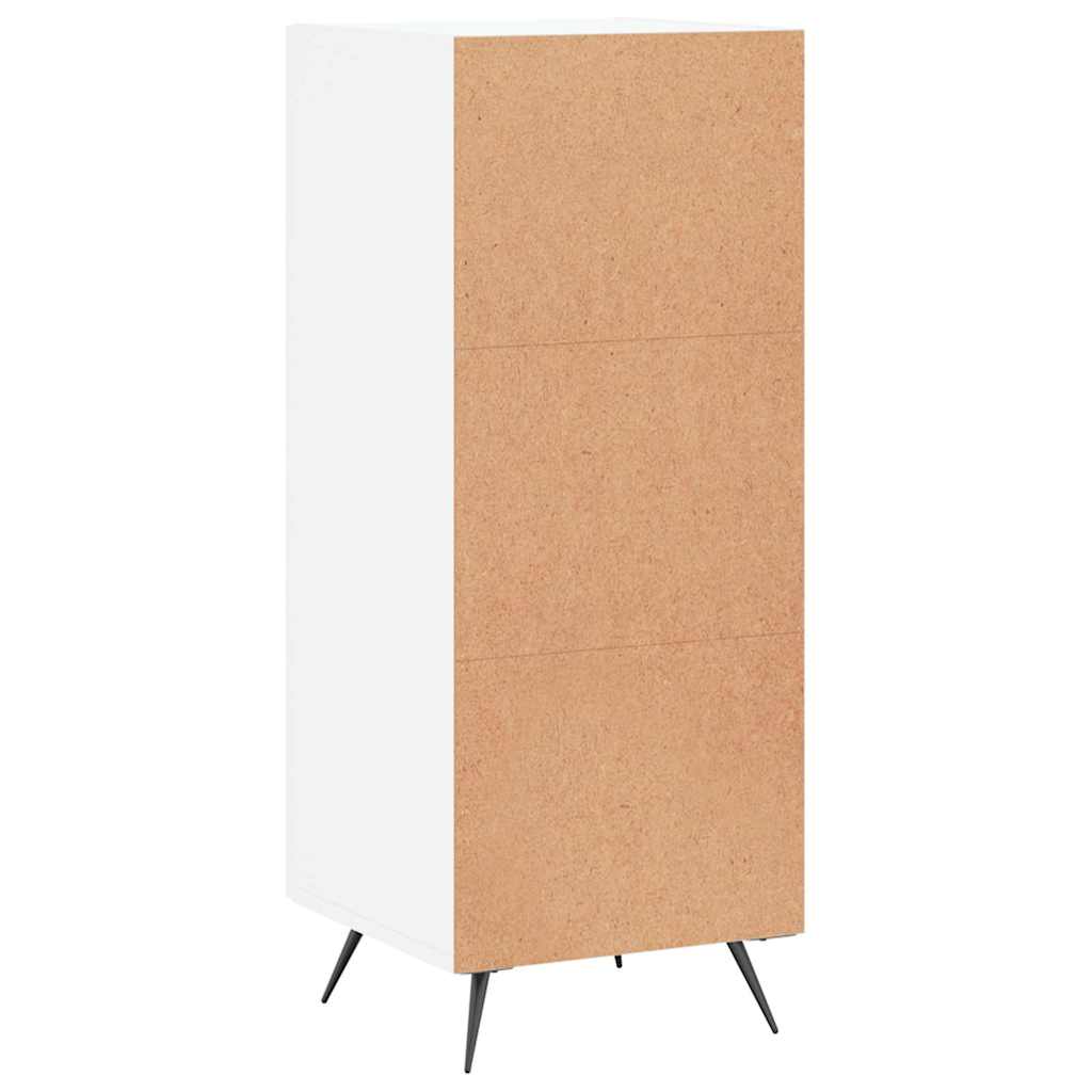 Vidaxl Cabinet, White, Glossy, 34.5X34X90 Cm, Wood-Based Material