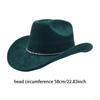 Adult Cowboy Hat, Wide Brim Western Headwear, Lightweight And Sturdy Polyester Party Suitable
