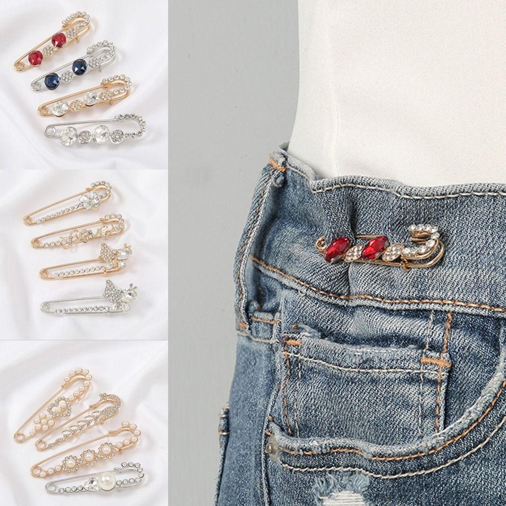 

Жемчужная фиксированная безопасная булавка, металлический зажим для одежды, новая жемчужная брошь, булавки для женщин