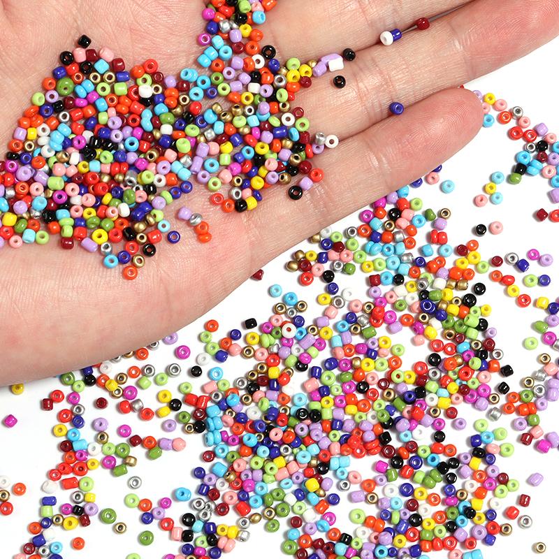 2mm Multicolor Seed Beads Jewelry Making Kit Beads for Bracelets Bead Craft Kit Set, Glass Seed Letter  DIY Art and Craft