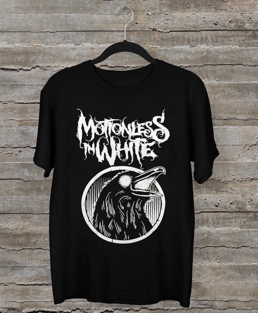 Футболка Motionless In White Классическая Черная с Коротким Рукавом Все Размеры Унисекс Футболка XXL