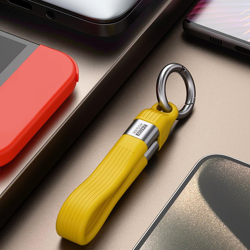 Type C to Type C Ribbon Cable 240W Quick Charging 40Gbps Data Transfer 8K Resolution Output Extension Cable for Phone