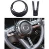 For Mazda CX-50 Mazda 3 CX-30 Steering Wheel Protective Trims Cover, Sporty Carbon Fiber Style Interior Accessories For Mazda CX50 CX 50 2024 2025