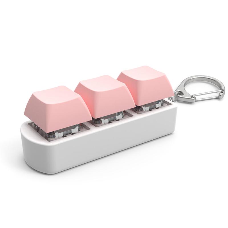 Creative Keyboard Keycaps Fidget Toy Party Stress Relief Keychain Diy Keycaps Toy Keyboard Caps Finger Button Fidget Keychain