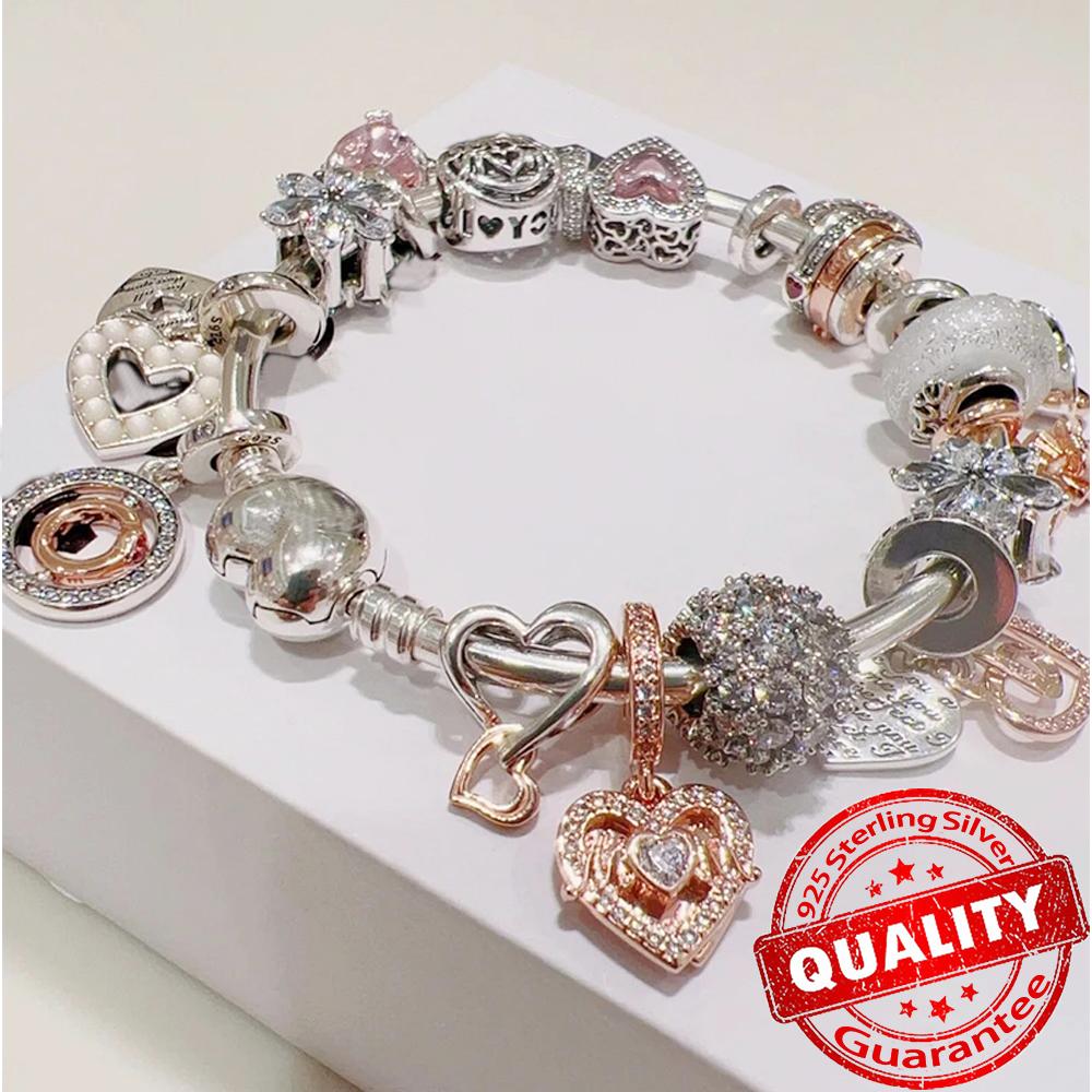 Mode Ewige Liebe Schmetterling 925 Sterlingsilber Anhänger Charm Passend für Original Armband Elegante Schmuckgeschenke für Frauen