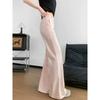 Flared Pants For Women With Plush Fleece Material Casual Long Trousers For Spring
