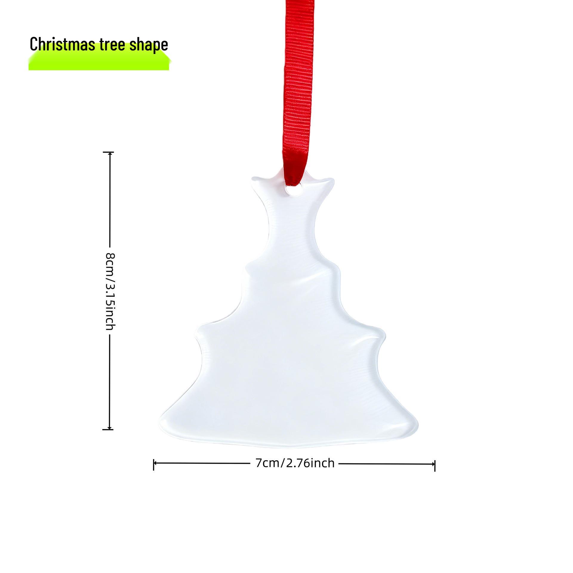 

Christmas Acrylic Pendant for Heat Sublimation and UV Printing