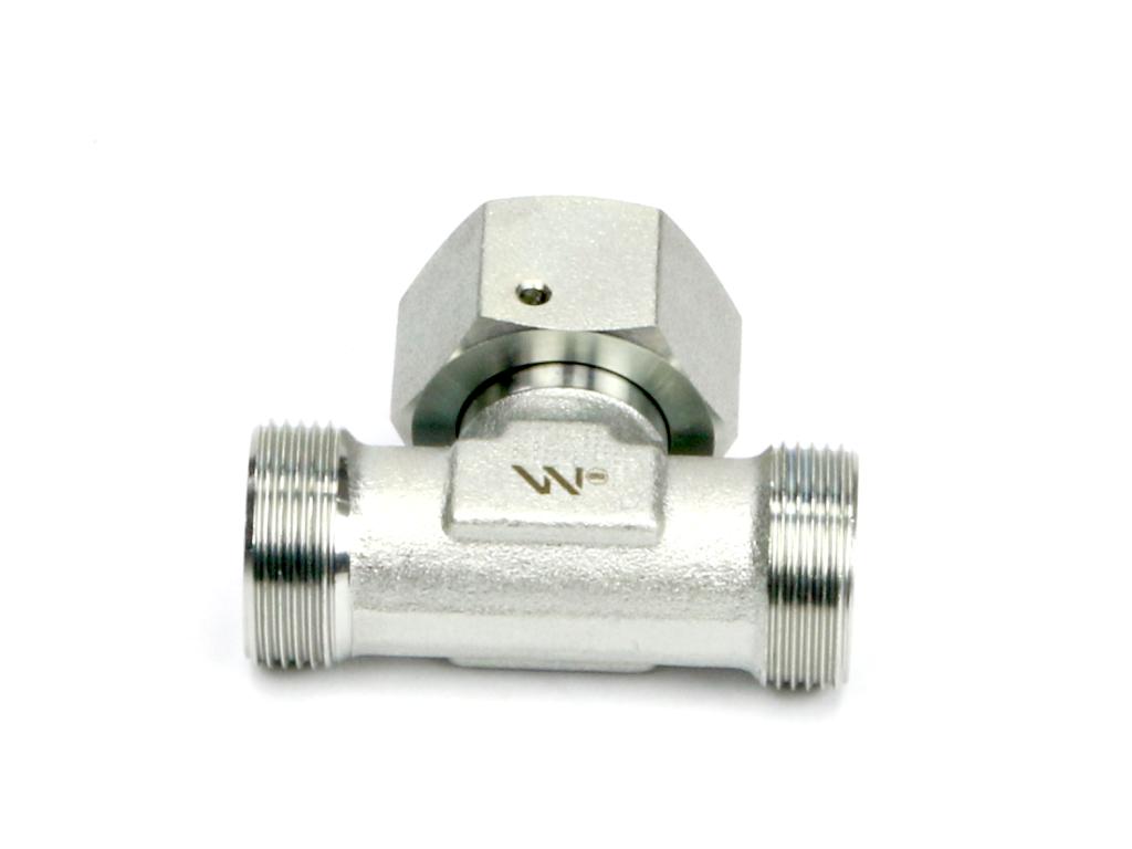 Hydraulischer symmetrischer metrischer T-Stück Bab M26X1.5 18L (Xevt) Waryński