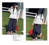 Girls' Lace Half-Sleeve Top & Nine-Point Bloomer Summer Set - Korean Style