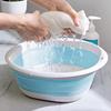Plastic Folding Basins Portable Wash Basins Folding Laundry Tub Adult Baby Bath Basin Bathroom Kitchen Accessories Wash Basin